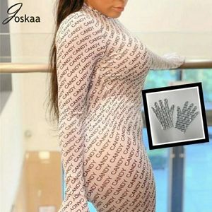 💋JOSKAA 3-PIECE LETTER PRINT JUMPSUIT!!!